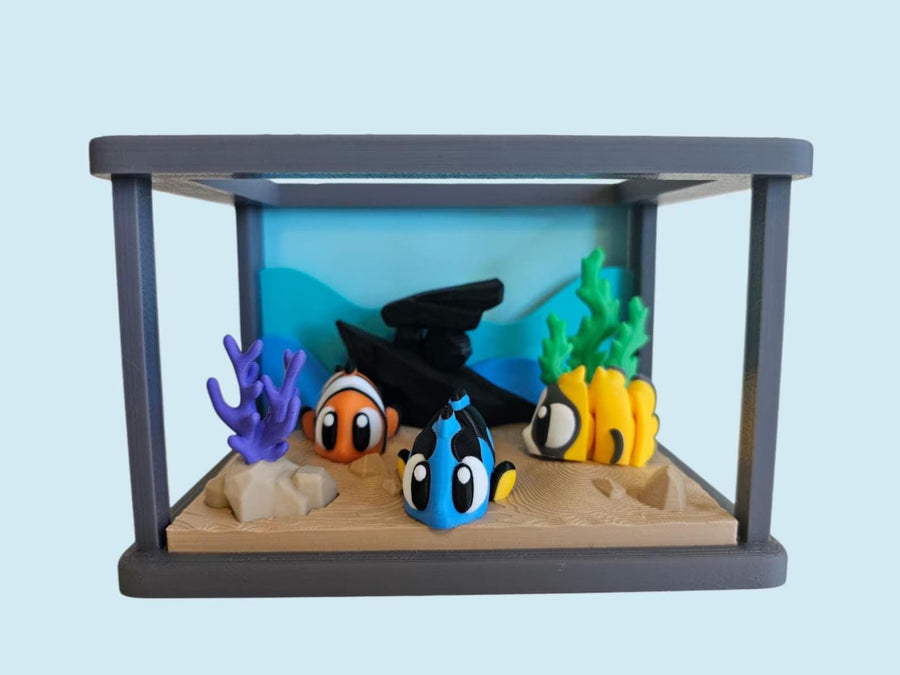 Tropical Fish Toy Set and Tank | DIY Kit