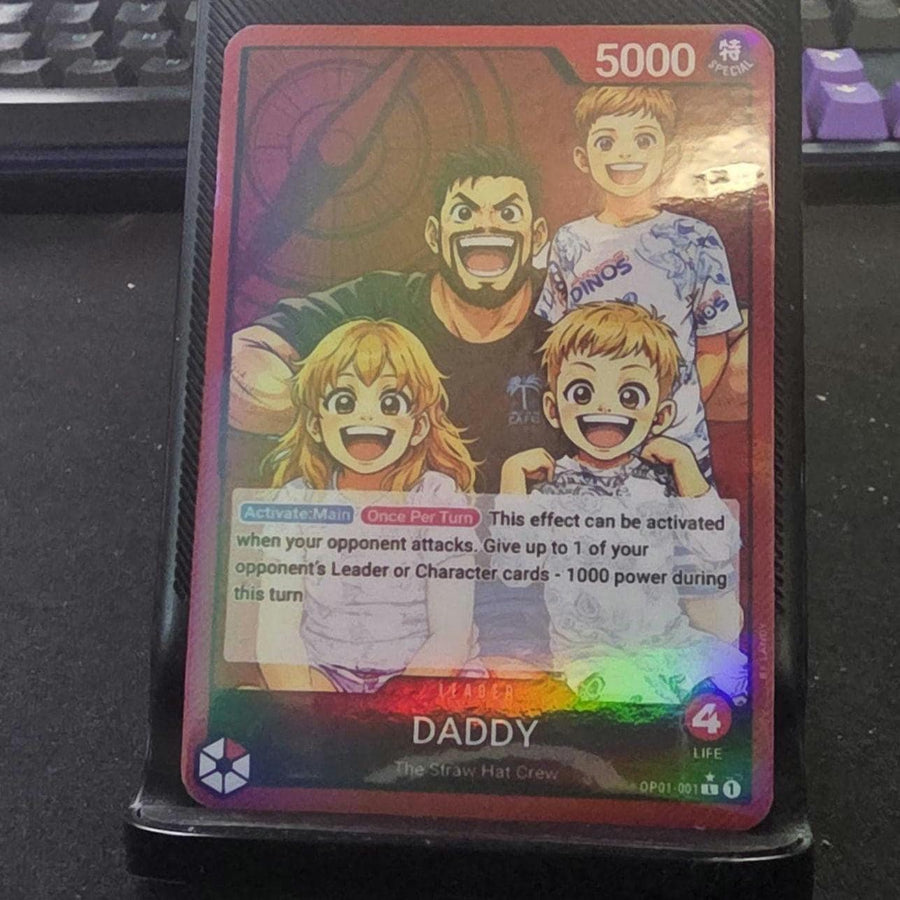 Custom One Piece Card, Personalized Anime Gift, Trading Card Keepsake