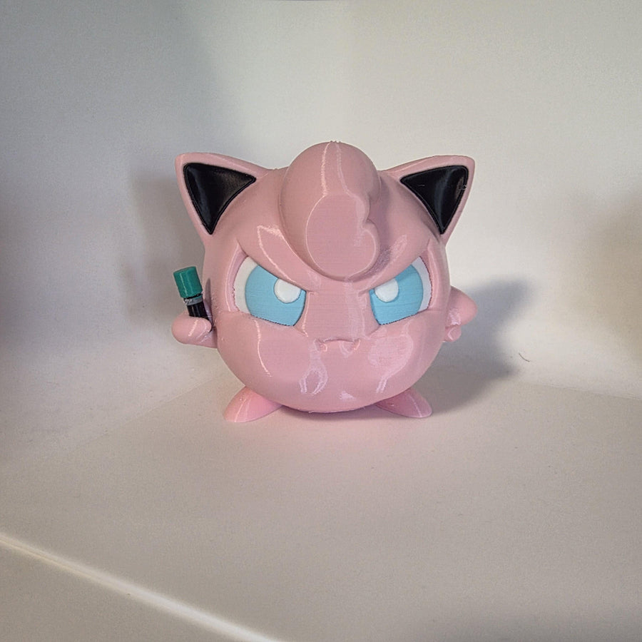 Jigglypuff Window Decor, Pokemon Room Decor, 3D Printed Pokemon Gift, Gaming Room Decor, Kids Bedroom Decor