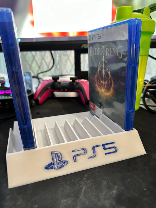 3D Printed PS5 Game Storage Stand – Holds 10 Games