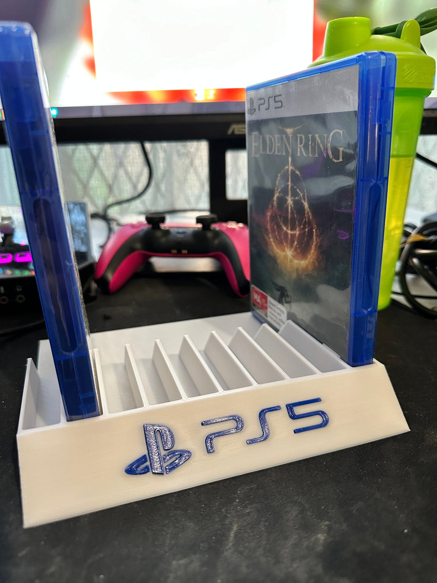 3D Printed PS5 Game Storage Stand – Holds 10 Games
