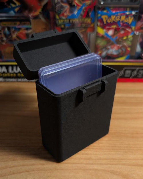 Pokemon Toploader Storage Box, TCG Card Holder | Locking Lid | Pokemon Collector Gift, Australian Made